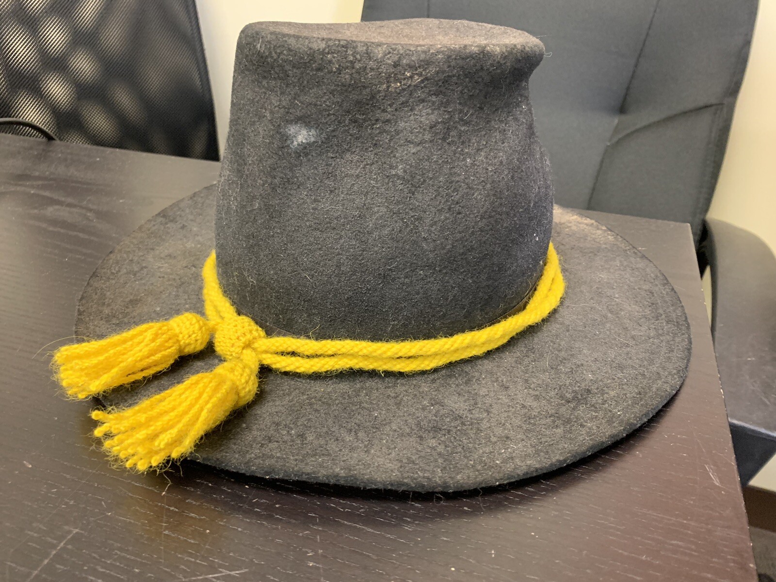 Civil War Union Army Yellow Wool Cavalry Engineers Hat Cord