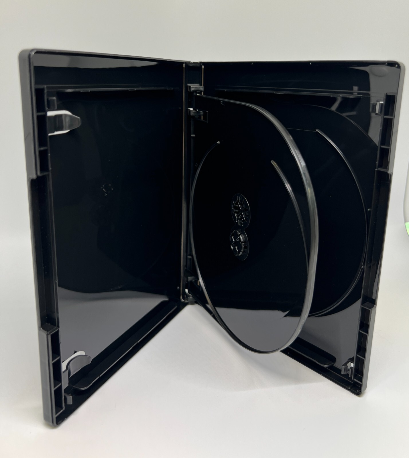 NEW! 10 14MM 4K ULTRA HD 3 - BLURAY CASE, DVD CASE WITH CLIPS, BLACK, QJ300