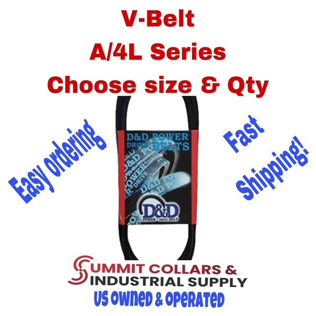 D&D DURA-PRIME PowerDrive V-Belts Choose your Size and QTY A/4L Series