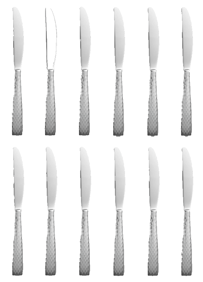 World Tableware Chivalry Pinched Bolster 9" Dinner Knife 12PK