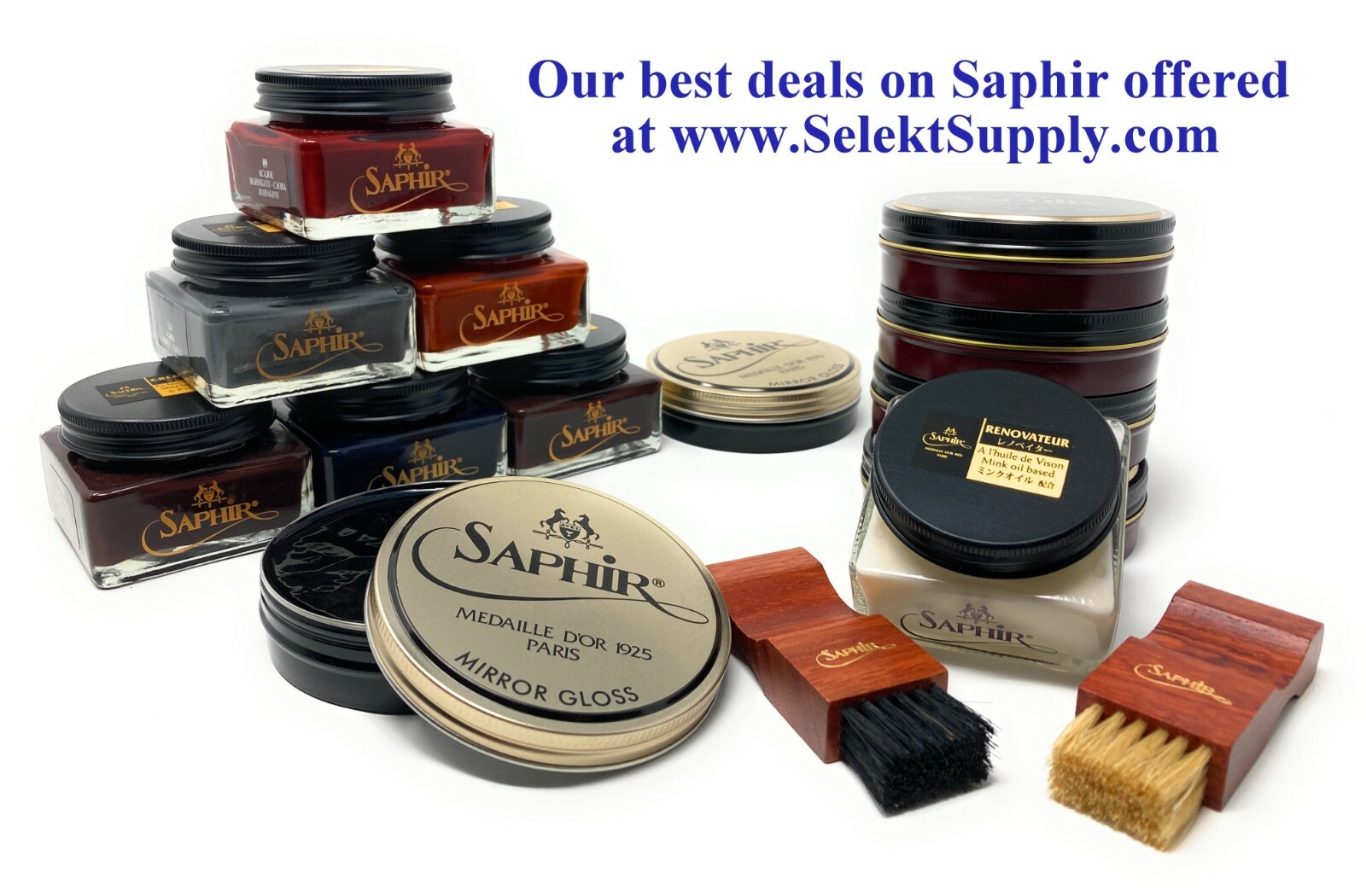 Saphir Medaille d'Or Pate de Luxe Shoe Polish Wax - All Colors