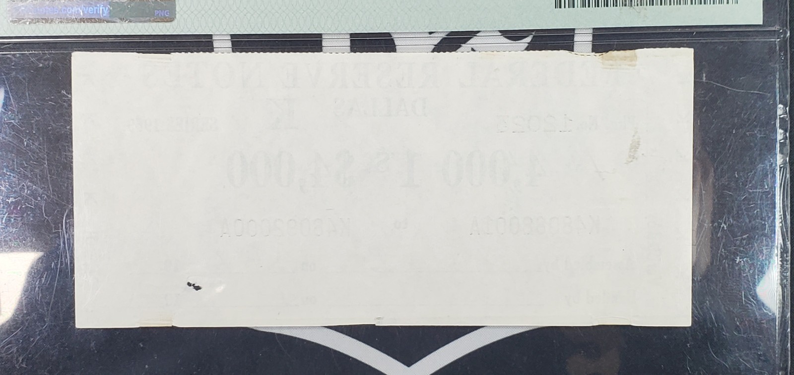 1969 US Dallas Federal Reserve Note Brick Label - PMG Certified