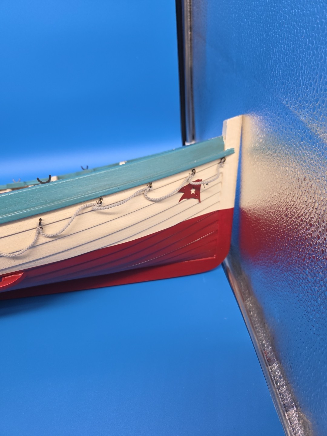 Vintage RMS Titanic Lifeboat No. 14 Replica 32" Wooden Model + Stands VERY NICE!