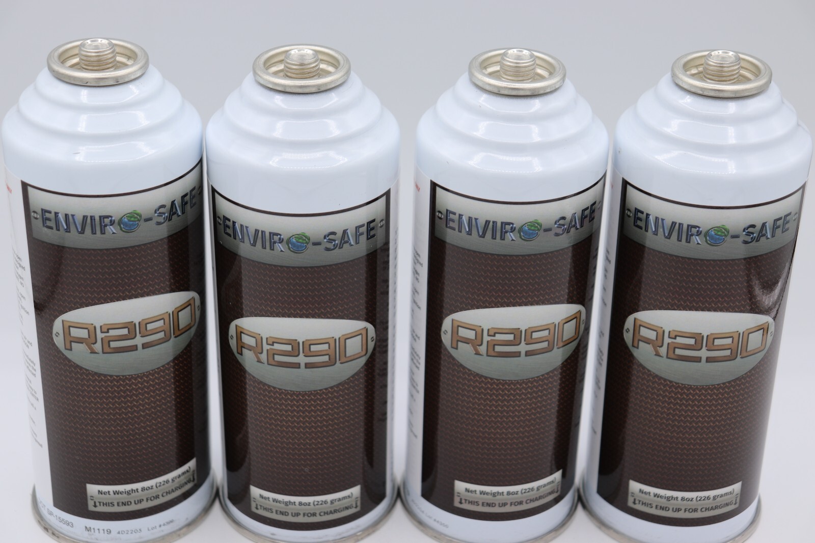 R290 Refrigerant - 4 Pack/tap (Approved for Fridges, Freezers and Ice Makers)