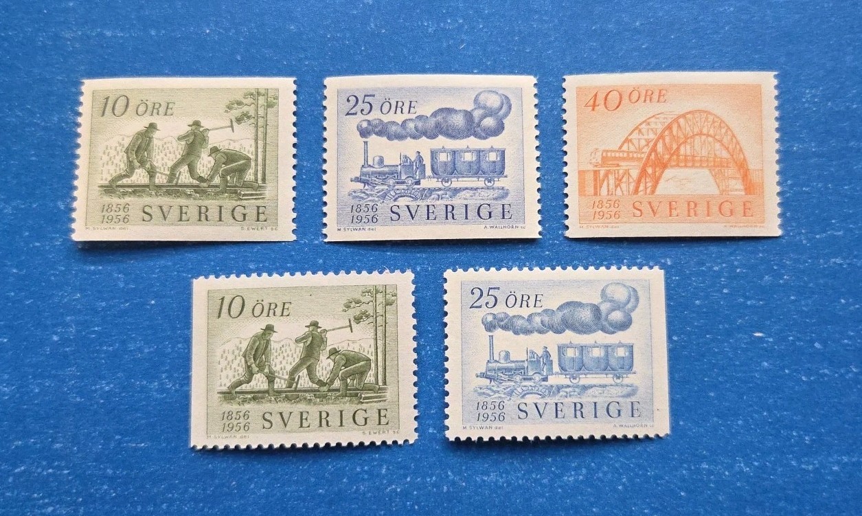 Sweden Stamps, Scott 494-498 Complete Set MNH