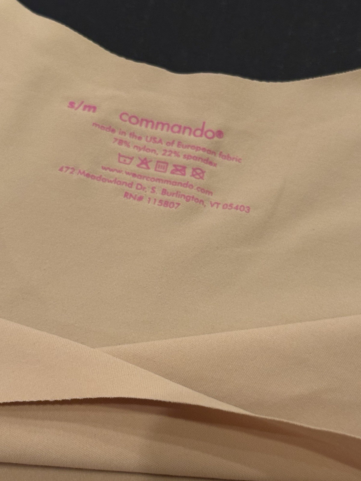 Commando Mini Cami Slip Caramel Size S/M BNWT