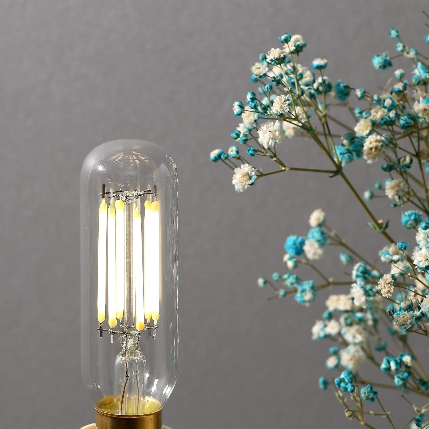 E12 Dimmable LED Bulb 80W Equivalent Small Candelabra Classic T6 T25 Ceiling Fan