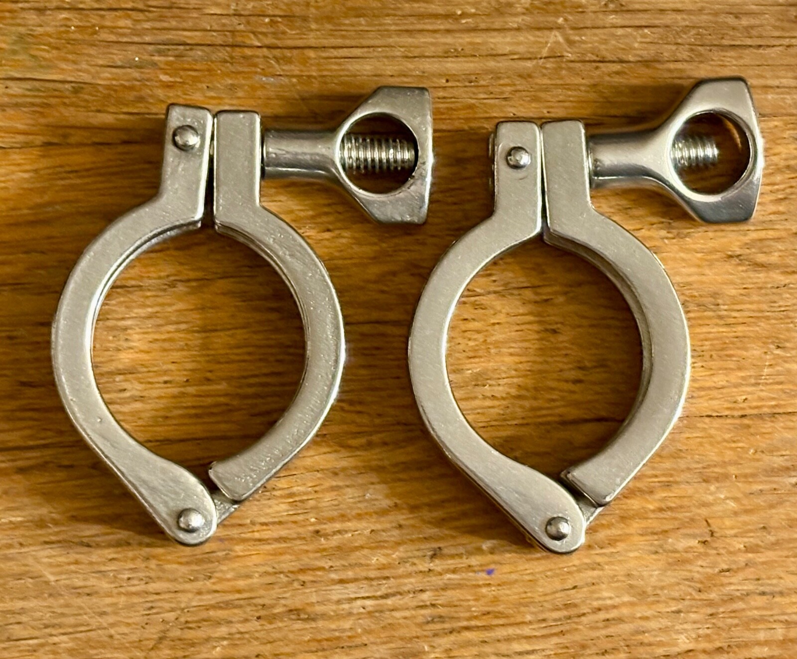 1.5 inch stainless steel tri-clamp two pack