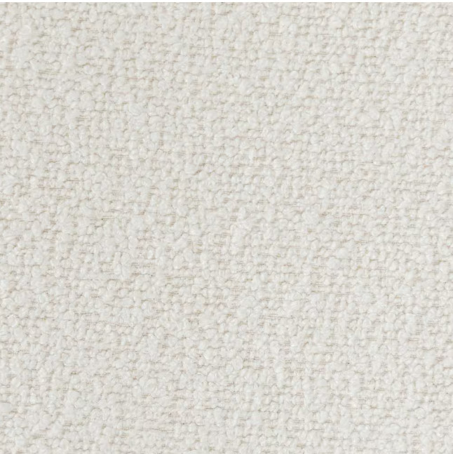 Boucle Upholstered Footrest Round Ottoman