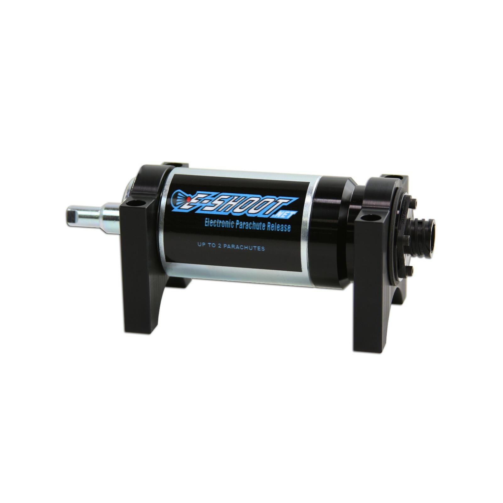 E-Shoot Blue Solenoid Dual chutes for 16-24 volts systems up to 2 parachutes