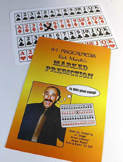 MARKED PREDICTION BY RICH MAROTTA WITH PROPS  - PREDICTION MAGIC TRICK