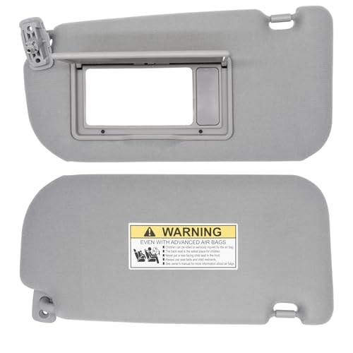 Driver Left Side Sun Visor Replacement Fits for Gray(Driver Side w/o Light)