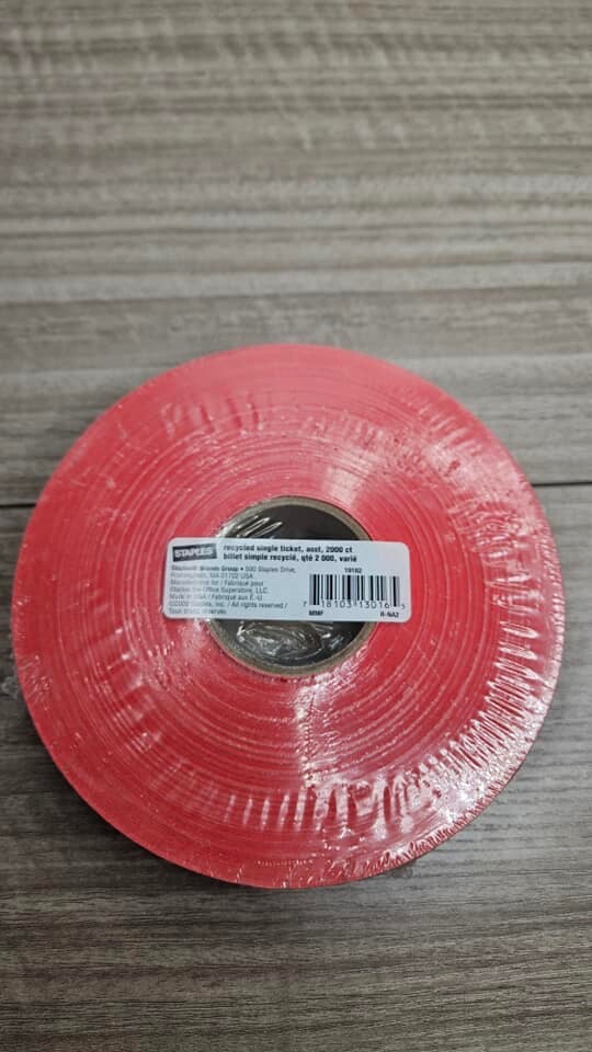 Staes 2000 Single Admit One Event Party Roll Tickets BB2