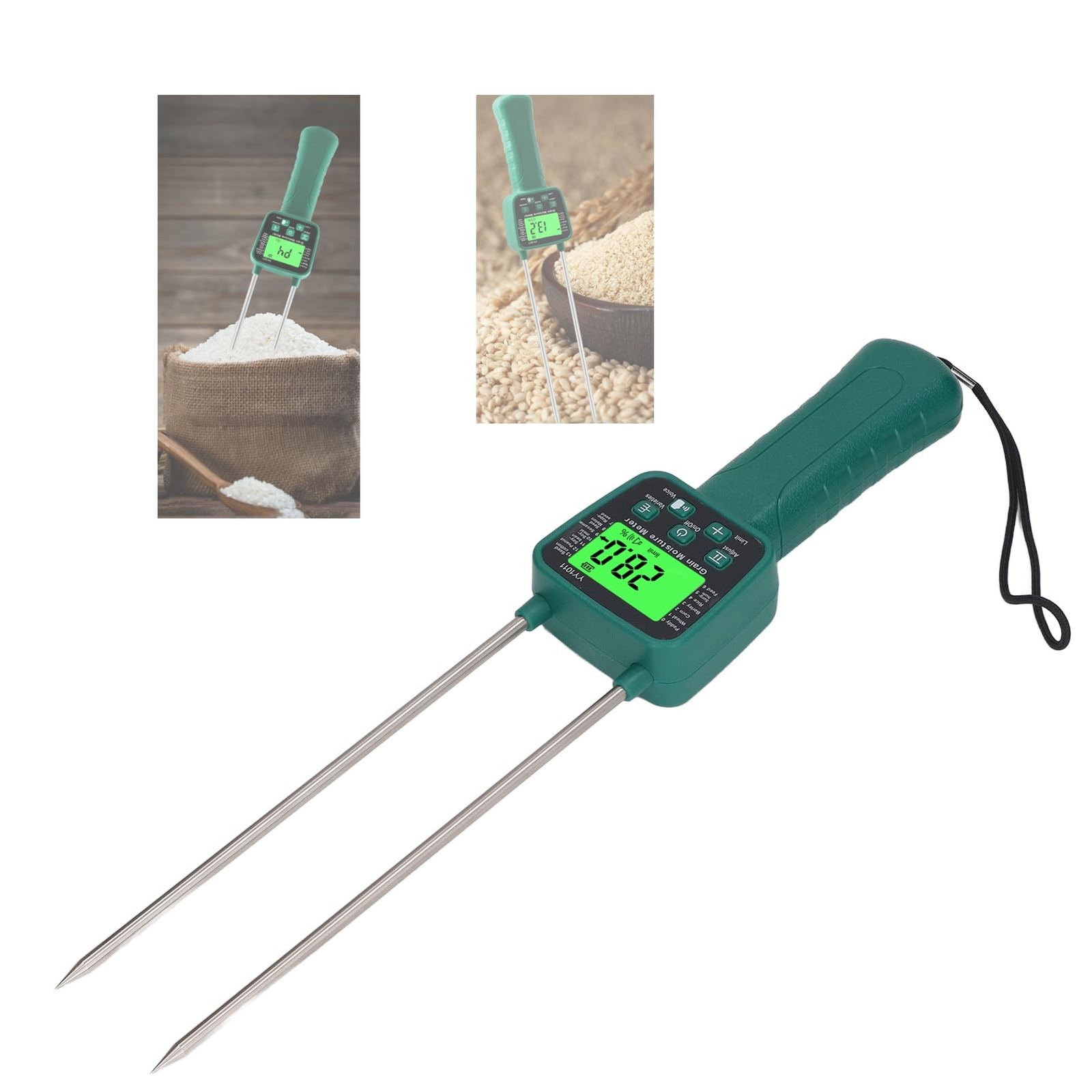 KUIDAMOS Hay Moisture Tester Grain Tester Easy to Operate Hay Moisture Meter ...