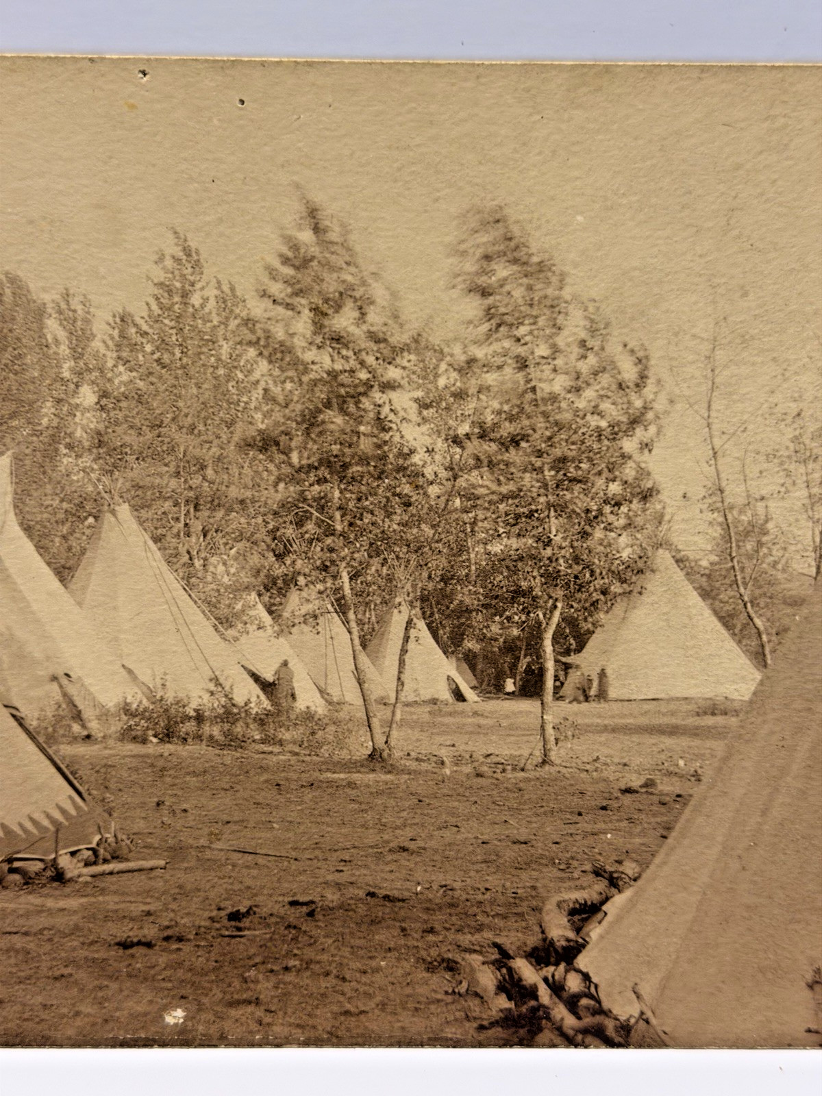 Original Native American Indian Photograph of Nez Perce Camp; 1880's - 1900's