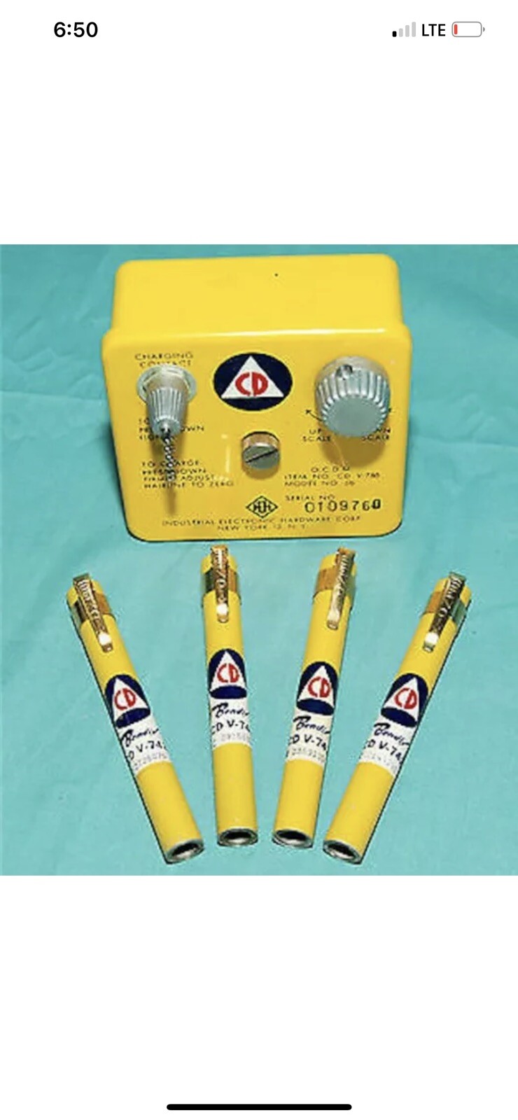 CD CDV-750 Dosimeter Charger with 4 Pens Radiation Detector