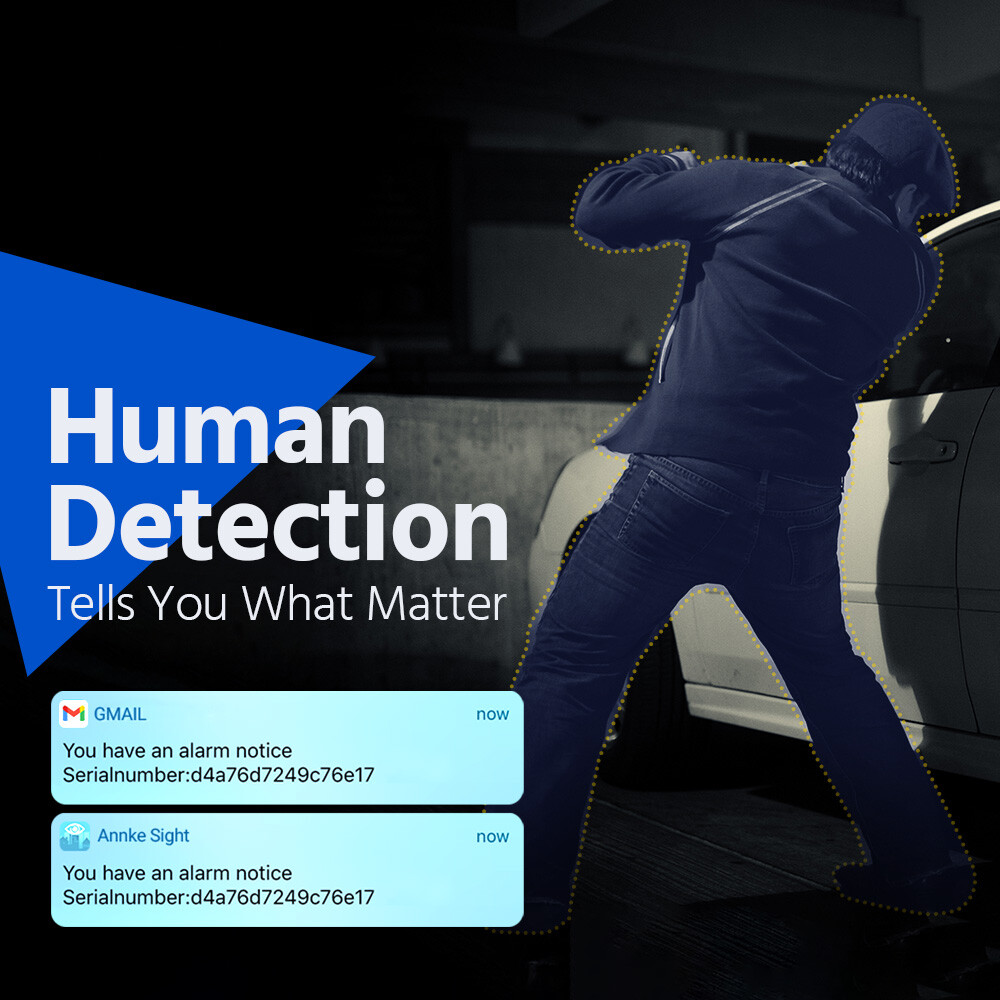 ANNKE 3MP Wireless AI Security Camera System 8CH NVR Two Way Audio Recording 2TB