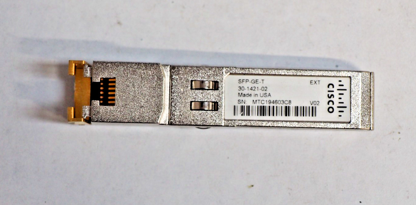 Cisco SFP-GE-T 30-1421-01/02 1000BASE-T RJ45 Transceivers