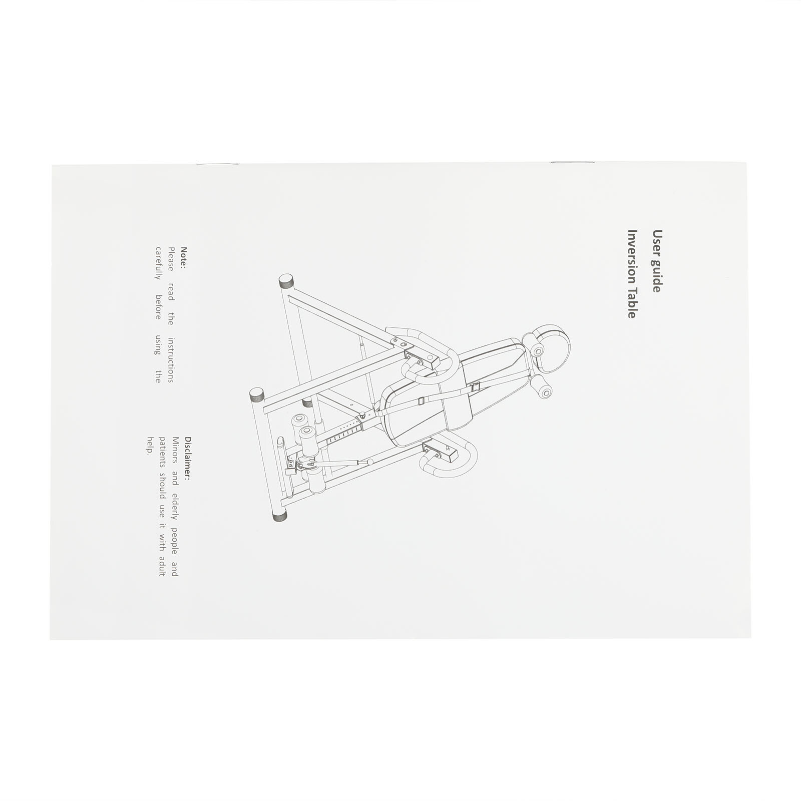 Therapy Pad Back Pain Relief Fitness Inversion Table Teeter Stretcher Machine US