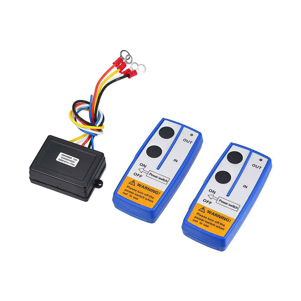 Wireless Winch Remote Control Kit 12V Receiver 150ft Twin Switch Handset Easy