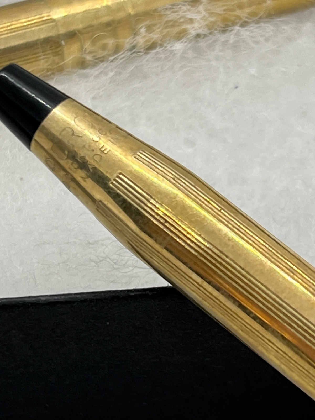 Ladies Set Vintage Cross Pen Pencil Set 1/20 14k Gold Filled Pen Travel & Purse