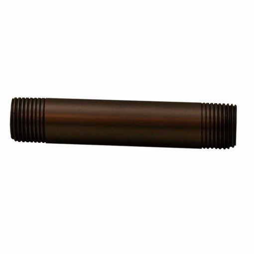 Jones Stephens 1/2" x 4" Oil Rubbed Bronze Red Brass Nipple