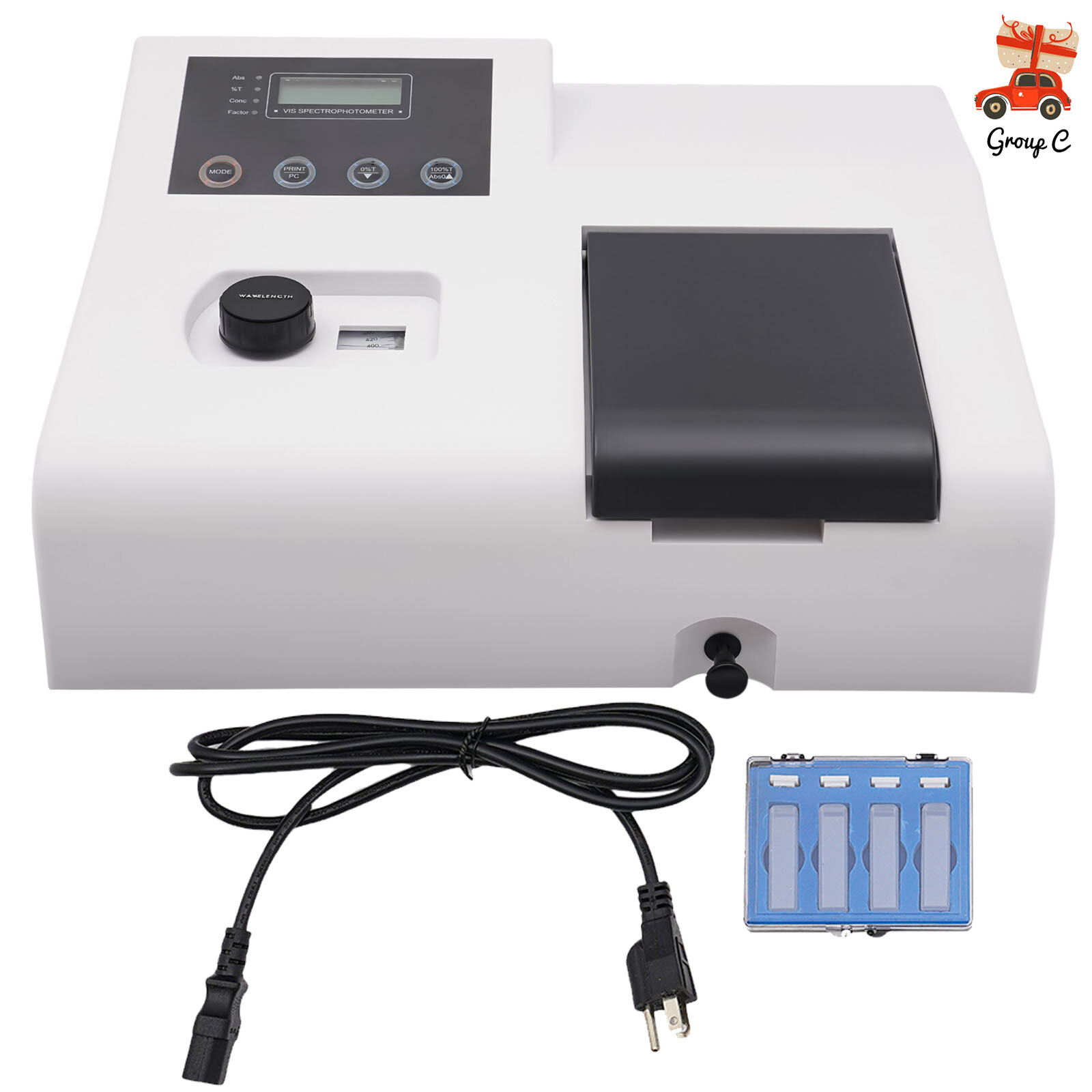 Digital Visible Spectrophotometer 350-1020nm Laboratory Spectrometer Equipment