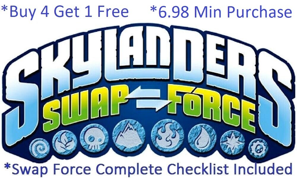 *Buy 4=1Free Skylanders Swap Force Complete UR Set w Checklist*$6.98Minimum👾