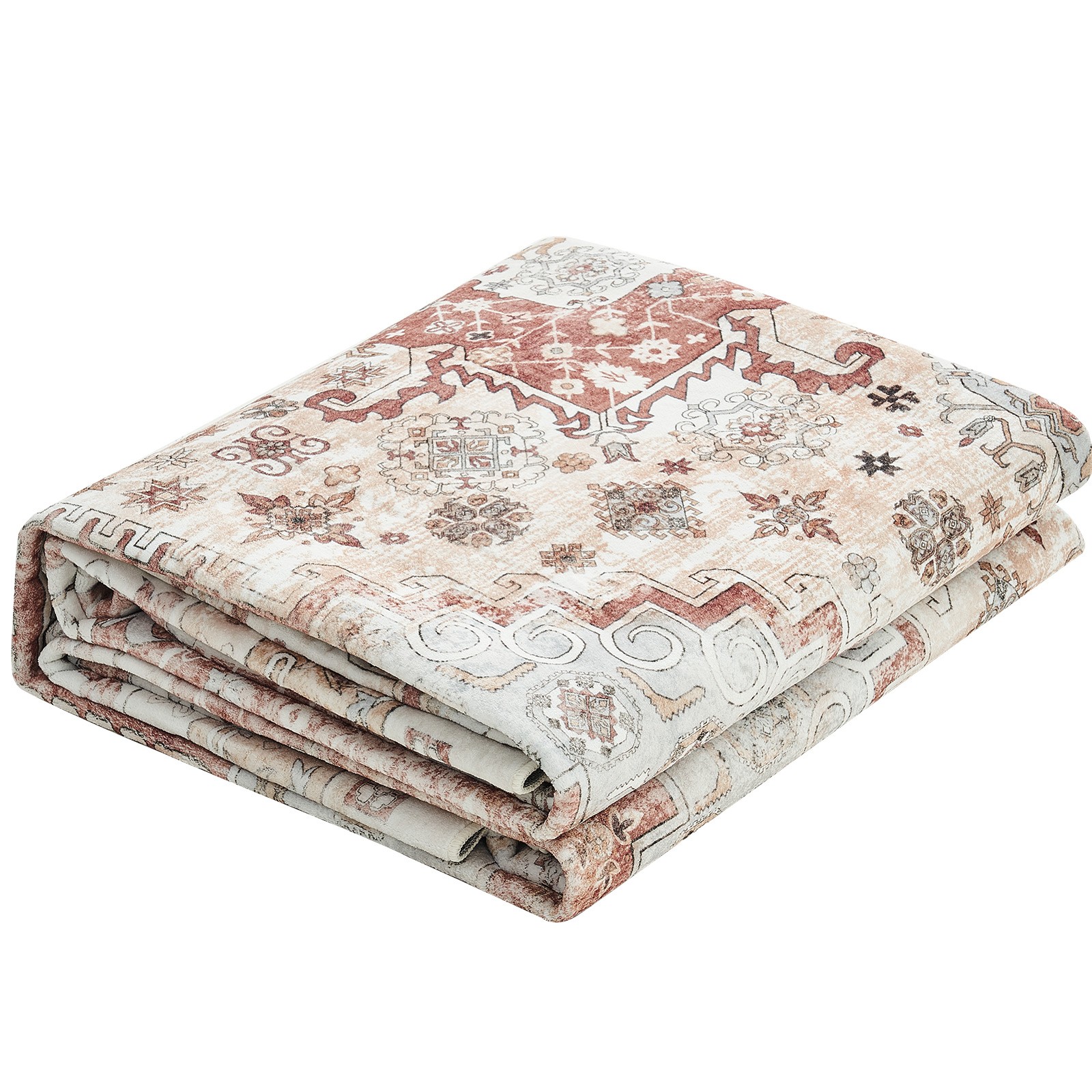 Uimoso 8 x 10 ft Area Rug Medallion Floor Mat Indoor Carpet Washable Anti Skid