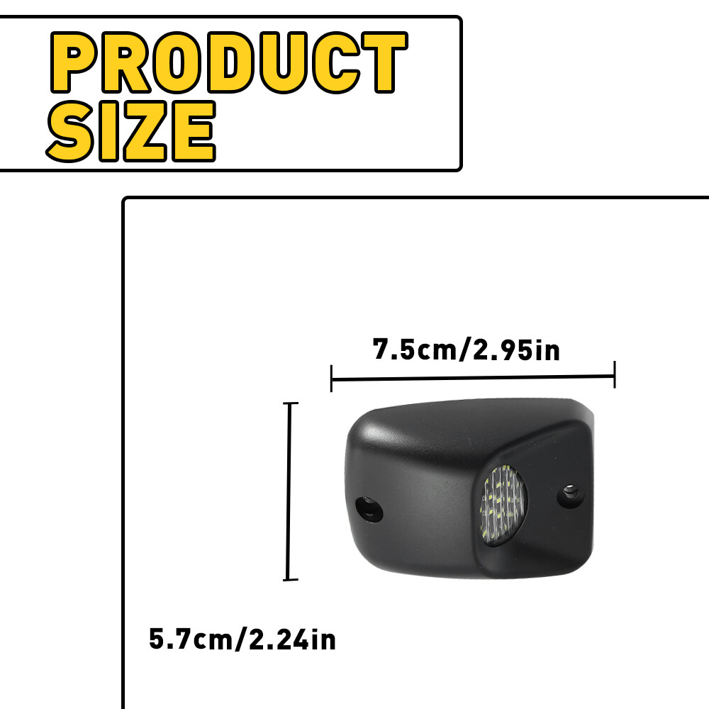 2X LED License Plate Lights Rear Bumper Tag Assembly For 1995-2004 Toyota Tacoma