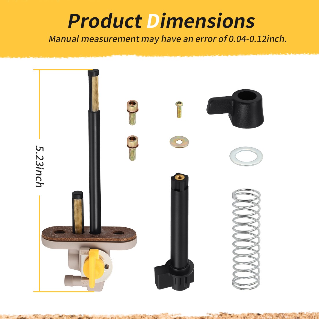 Petcock Fuel Shutoff Valve 7052190 for Polaris Big Boss 500 6x6 1998-1999