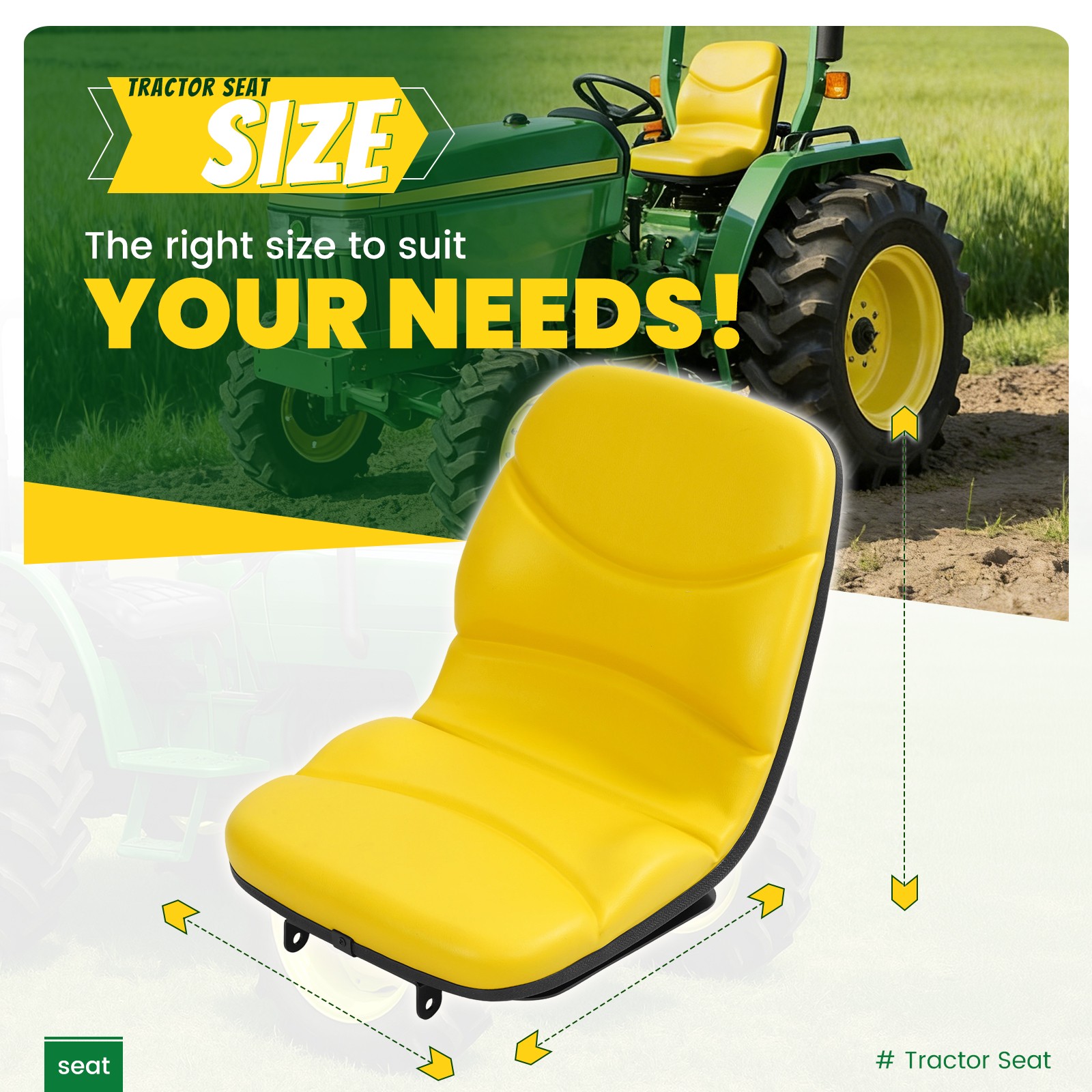 Seat #M805158 #M803465 For John Deere 670 770 790 870 970 990 1070 3005 4005