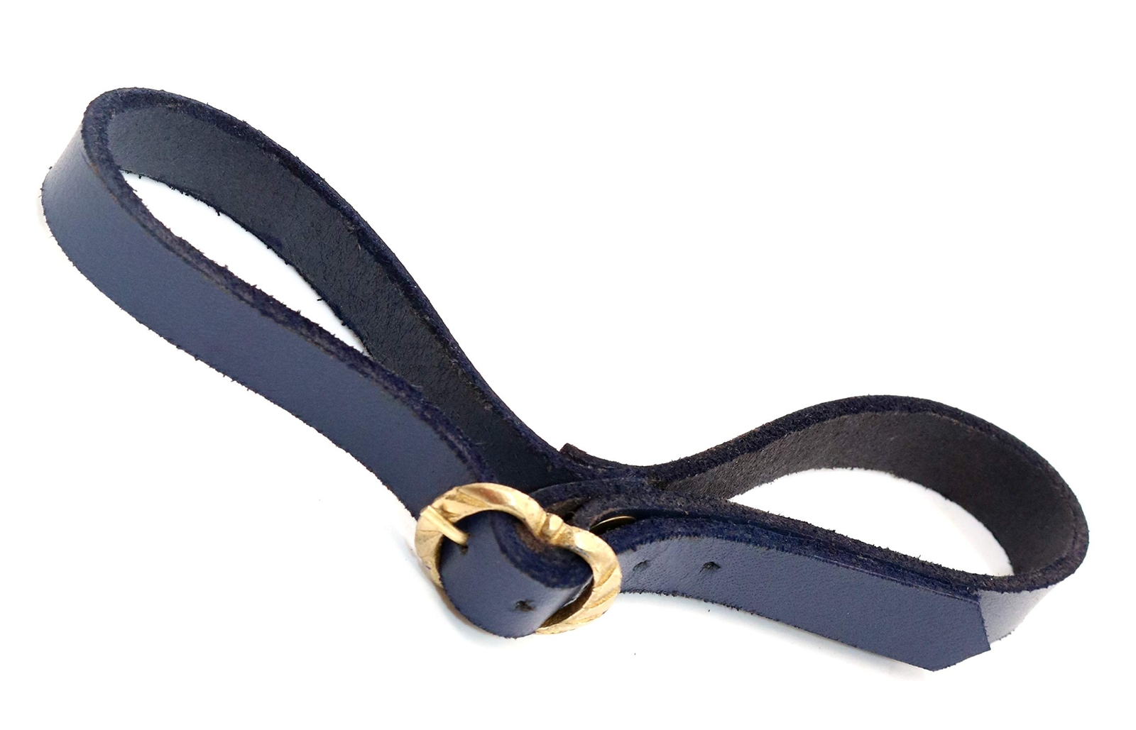 Leather Horn Holder Viking Tankard Mug Strap Renaissance Fair Costume Blue