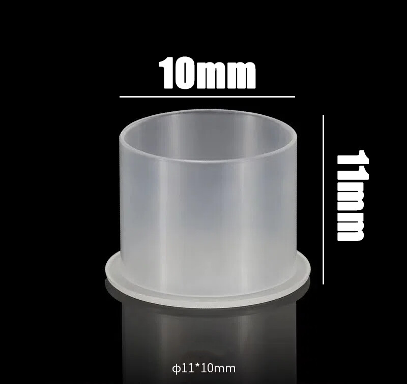Tattoo Ink Pigment Cups Tattoo Ink Caps Flat Bottom Plastic 100/200/300/500PCS