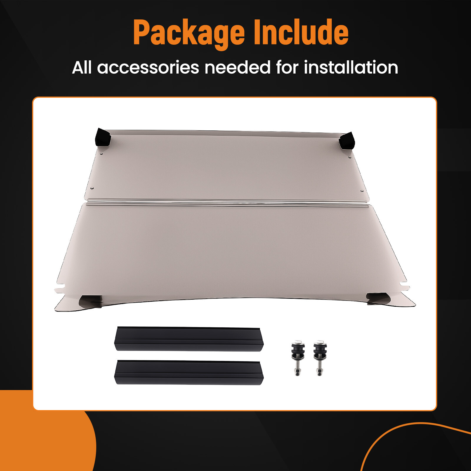 Fold Down Windshield Tinted Windscreen For Club Car Precedent 2004-UP Golf Cart