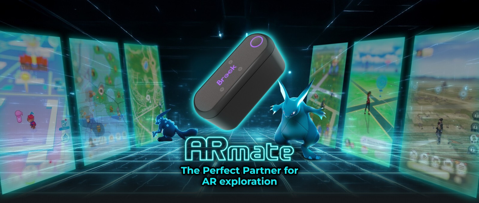 Brook Gaming AR Mate: Portable AR Device for Pokemon GO, Monster Hunter, Pikmin