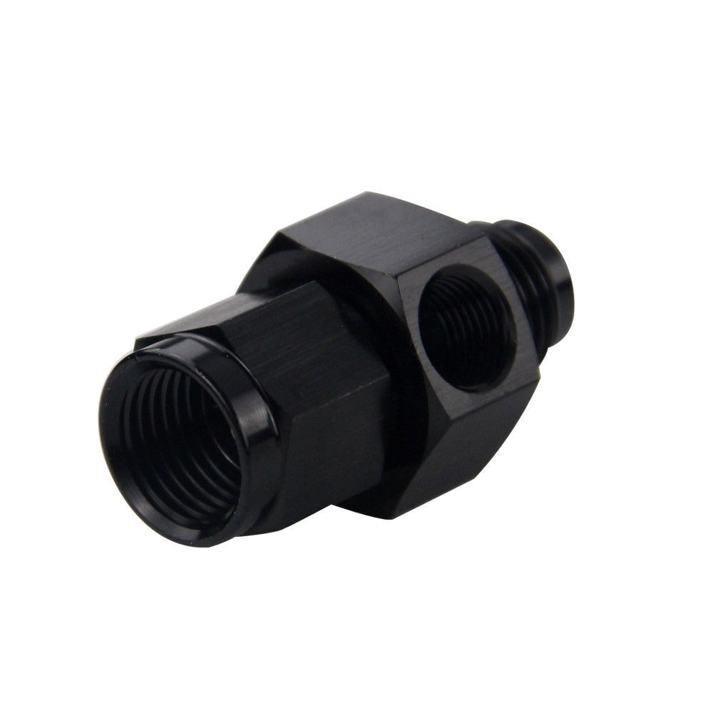 Liquid 0-100psi Fuel Pressure Gauge Regulator Gauge 1/8" NPT W/ 6AN Adapter