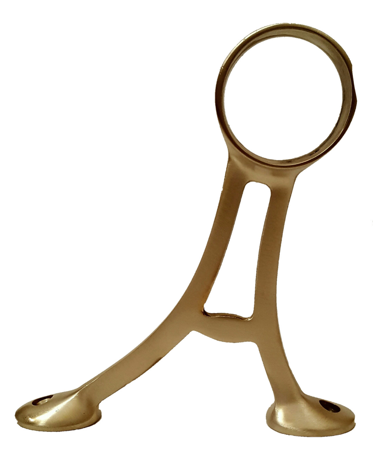 2" OD Bar Foot Rail Rest Kits - Choose Finish Bracket Rail Length-2ft thru 9ft