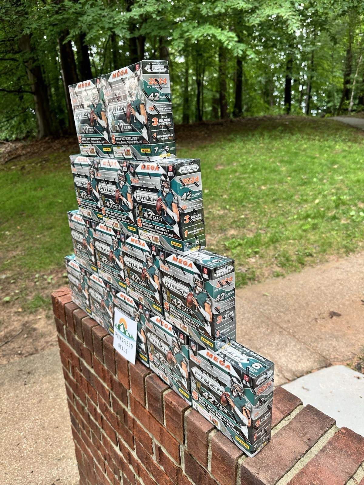 2024 NFL Prizm Panini Football Mega ✅ BULK AVAILABLE ✅ SEALED Neon Green Pulsar