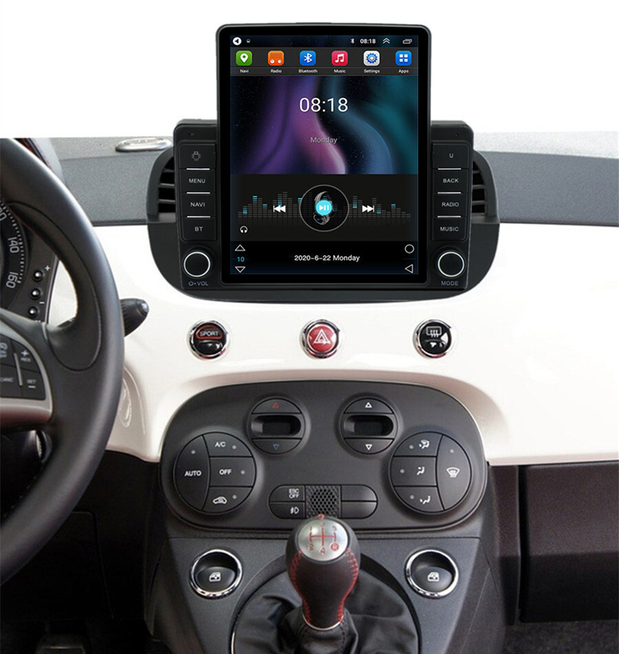 Fit For 2007-2015 Fiat 500 Android 14 For Carplay Car Stereo Radio GPS Navi BT