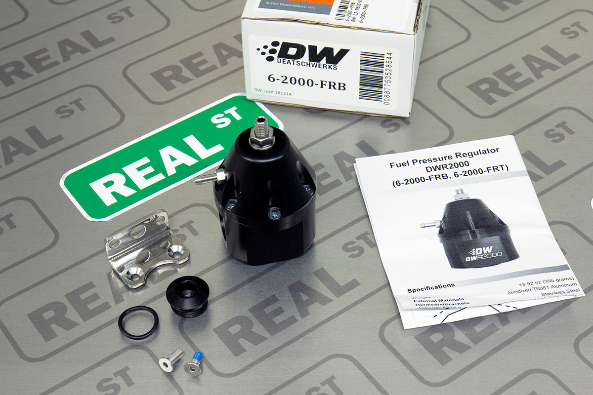 DeatschWerks DWR2000 Adjustable Fuel Pressure Regulator 10AN Inlets / 8AN Outlet