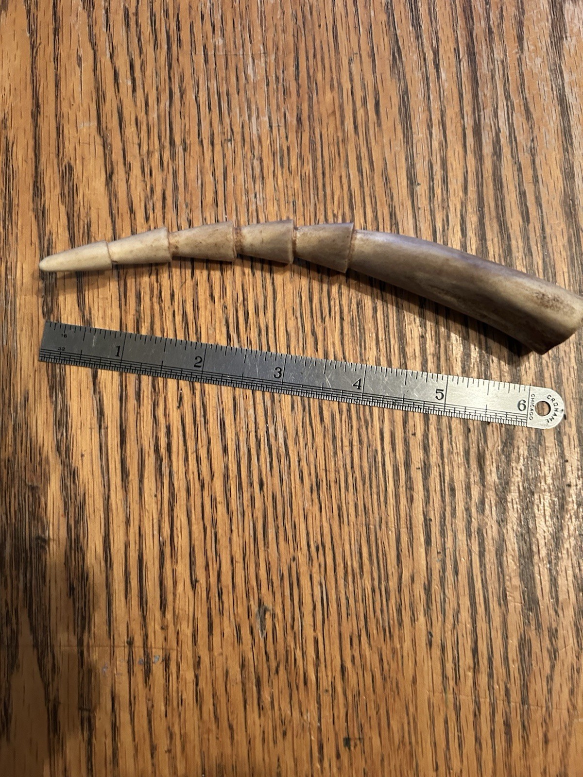 rare Inuit Pendant Signed “C” Unusual Carving 6” Alaska Art