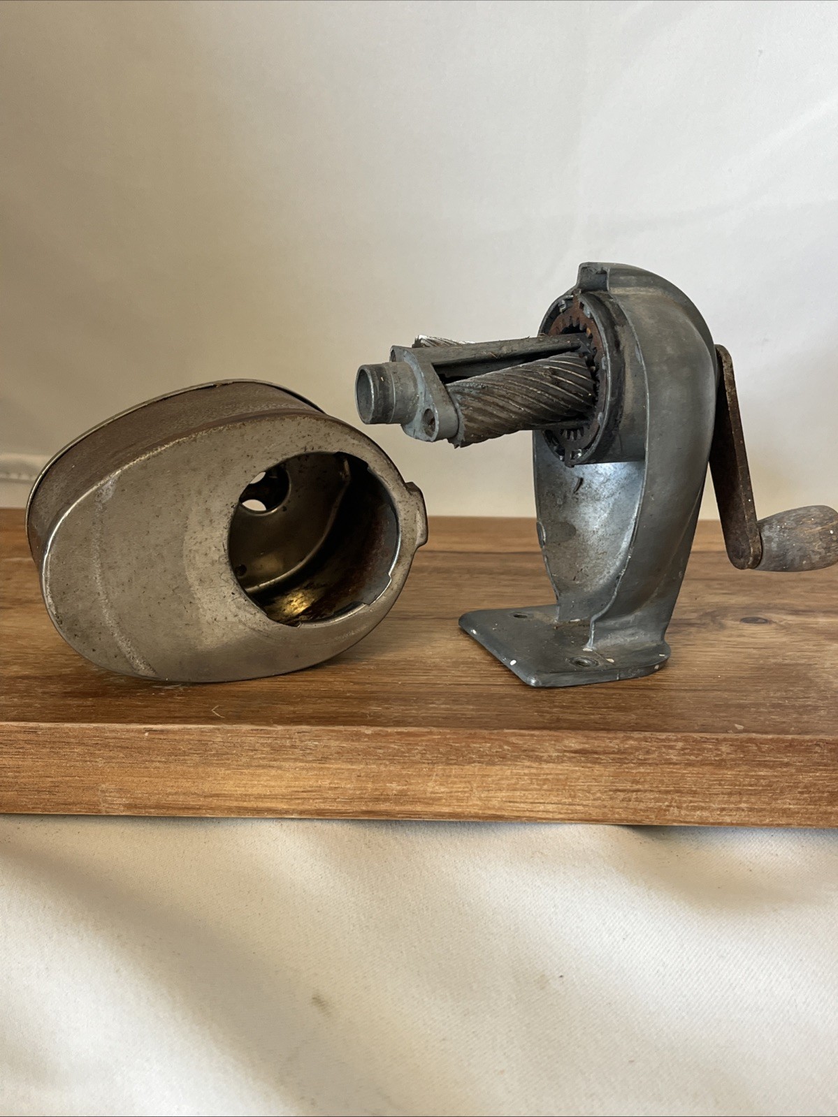 Vintage* Boston Model 8 Hole Pencil Sharpener w/ Built In Surface Attachment