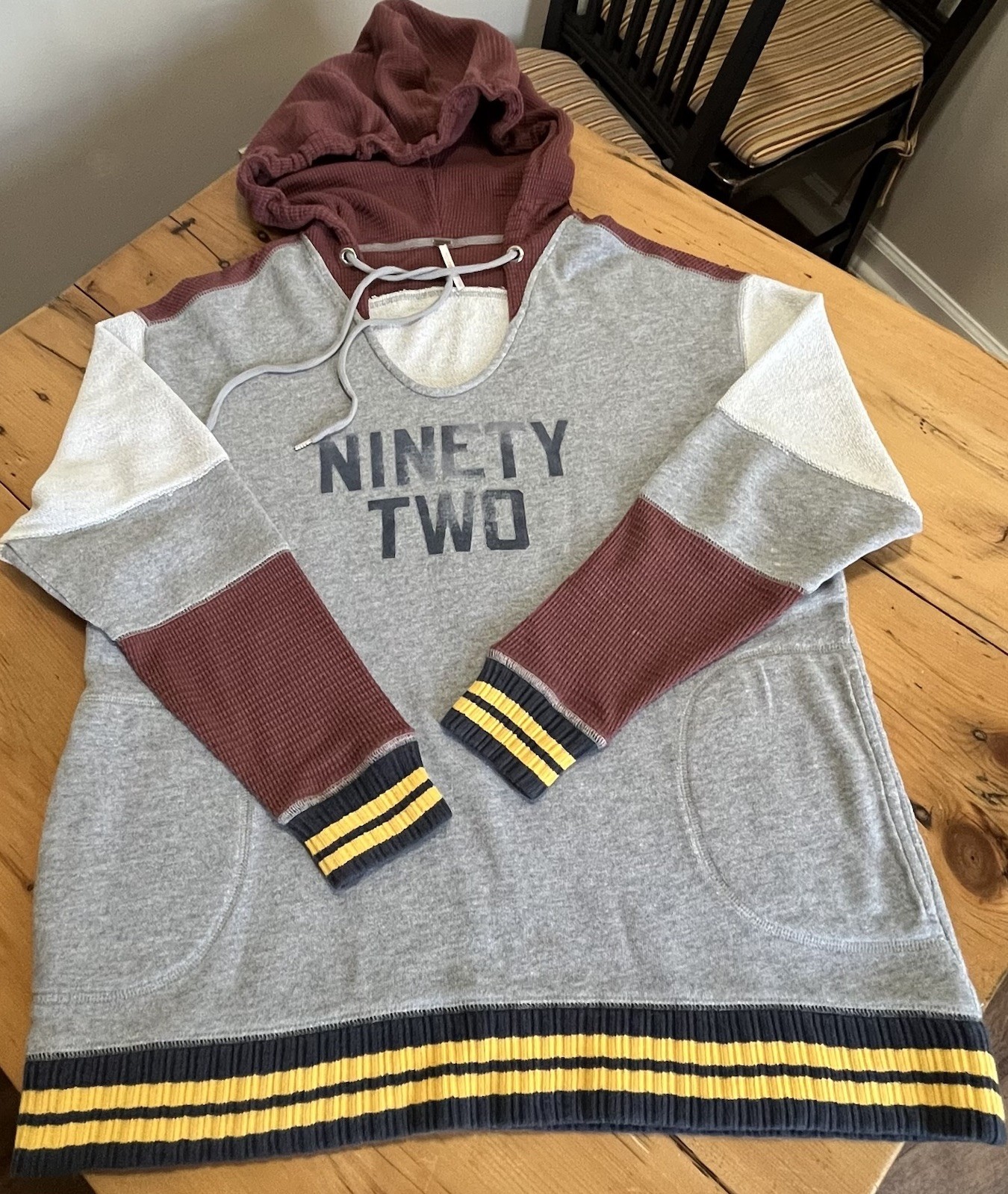 FREE PEOPLE Naomi Hoodie *Small* Ninety Two Retro Oversized Sweatshirt