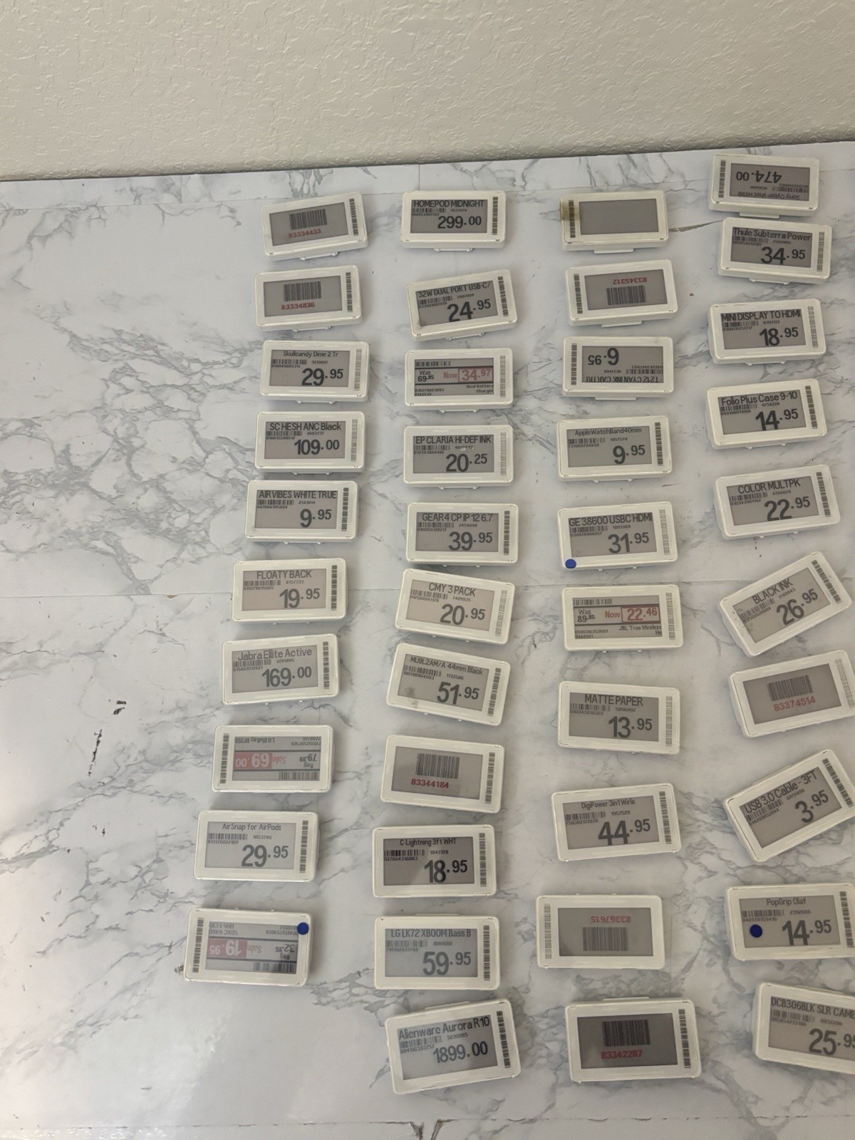 LOT OF 50 Electronic Shelf Price Labels Altierre ETAG210E4 2.5X1 Inch