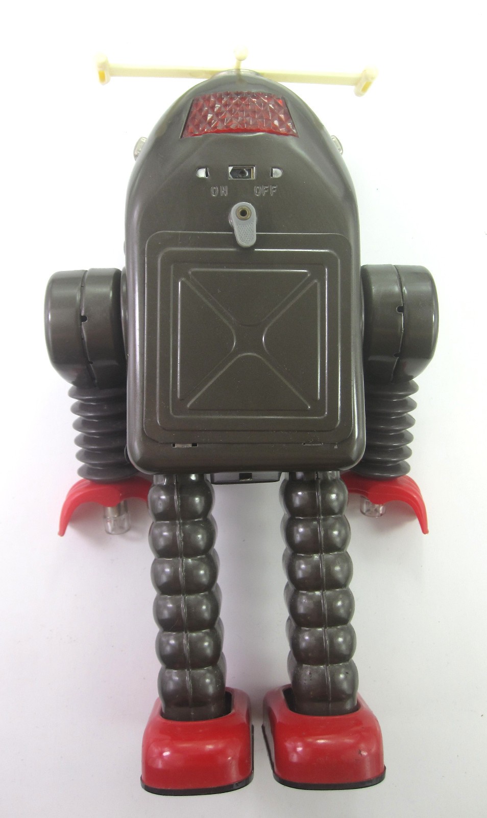 Vintage THUNDER ROBOT 11.5" Tin Reproduction Robot For Display - Schylling Brown