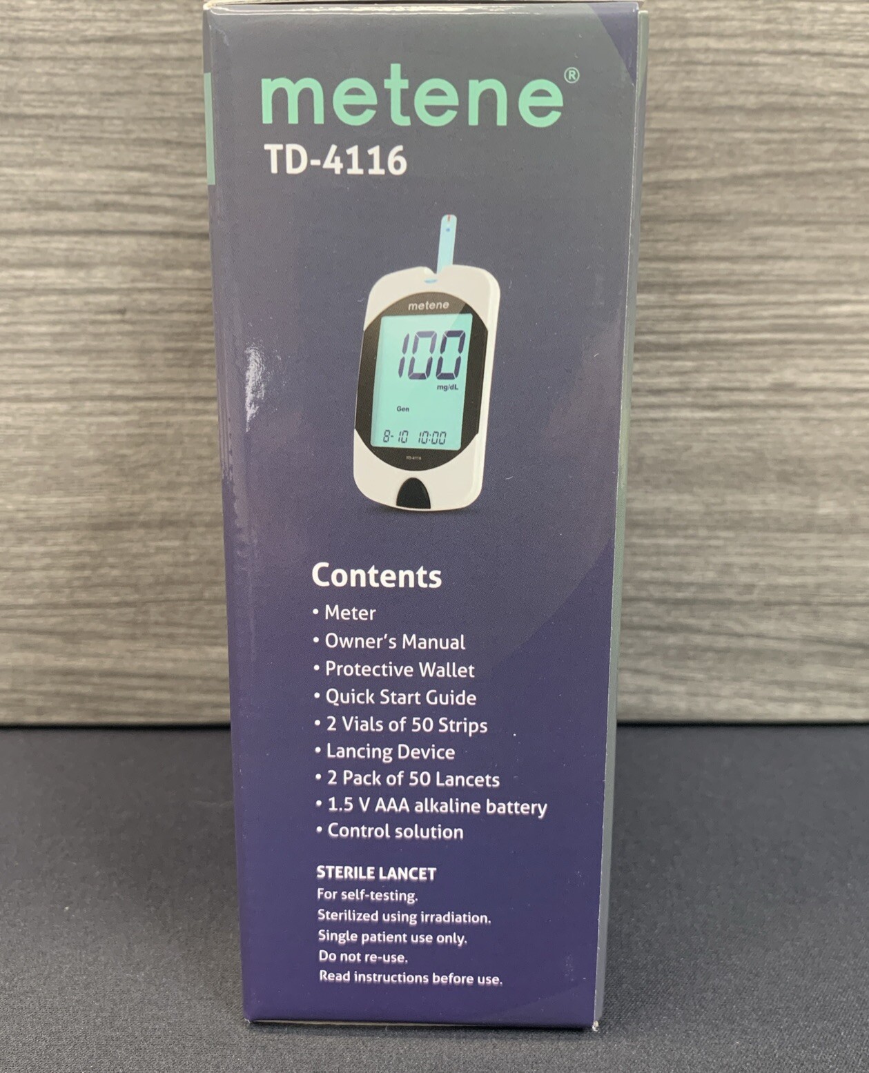 Metene TD-4116 Blood Glucose Monitoring System Kit(fresh Product) Exp Date 26