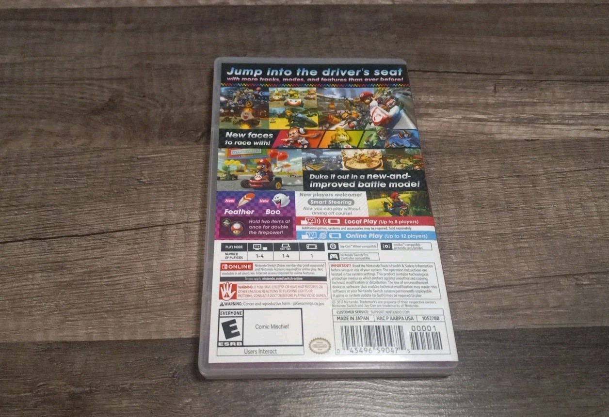 Authentic Replacement Case ONLY for MARIO KART 8 DELUXE - Nintendo Switch Box