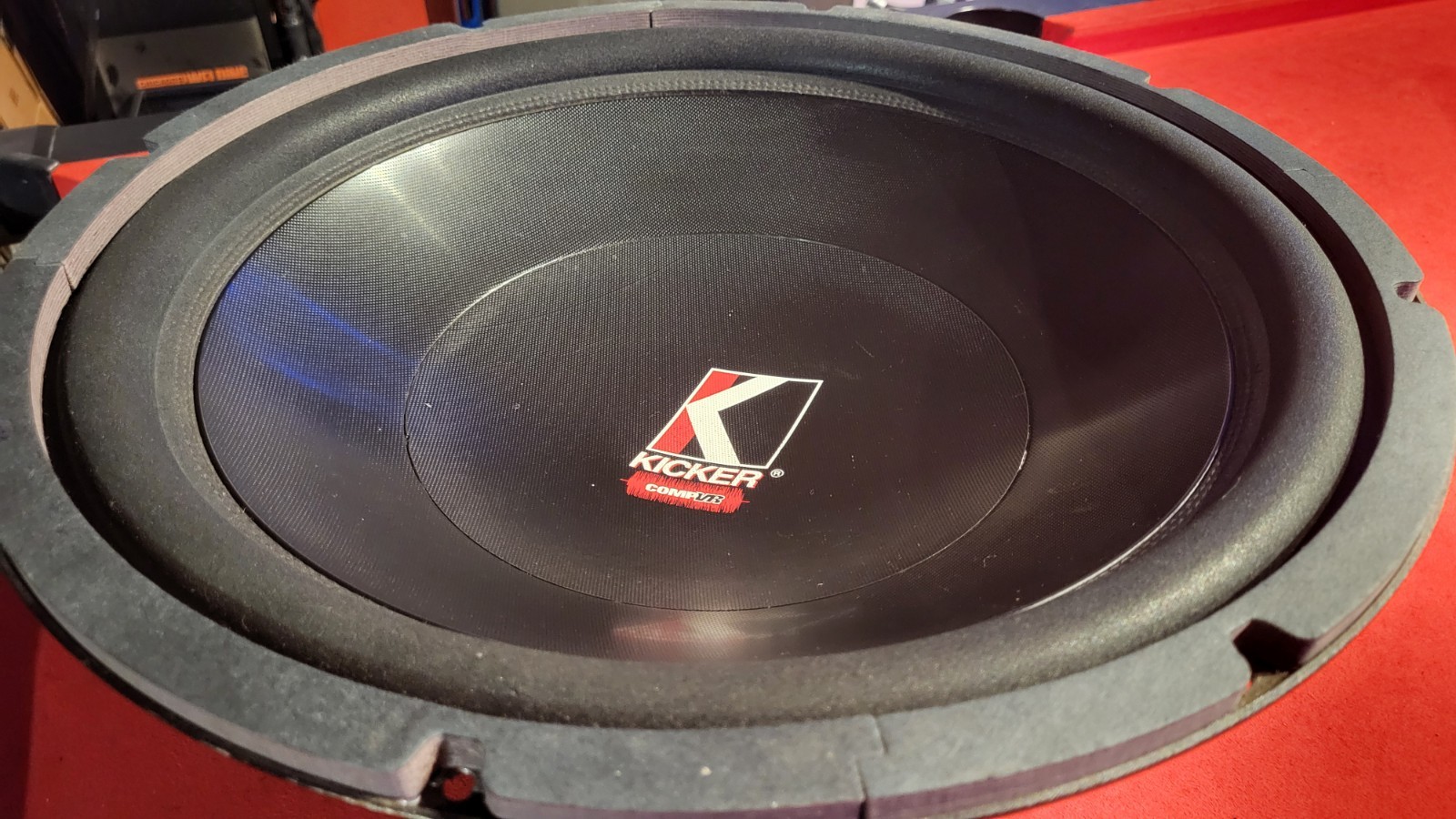 kicker cvr 18" subwoofer sigle 4ohm rare old school car audio woofer