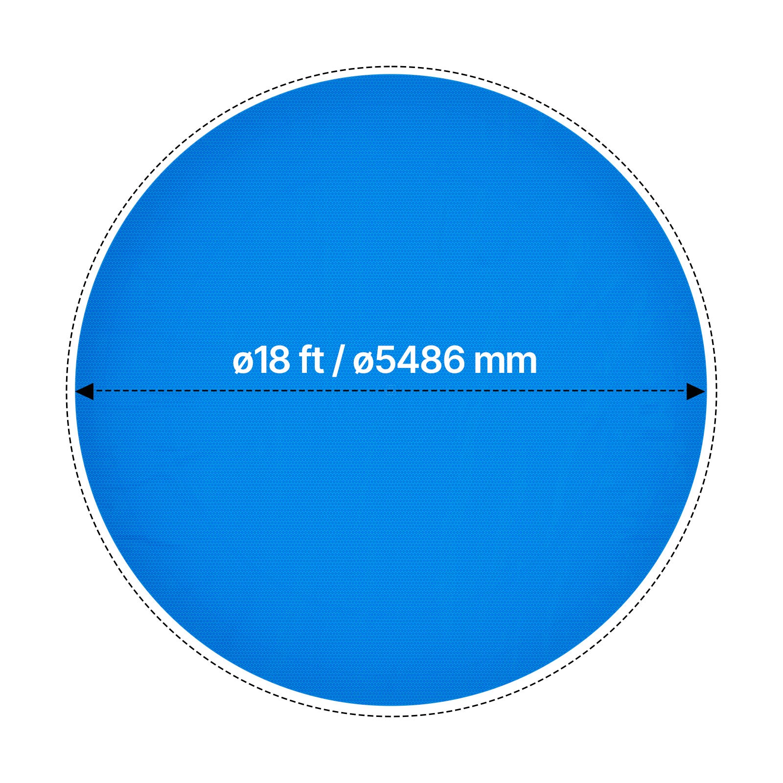 Uimoso Solar Pool Cover 18 ft Round Cover Heater 16 Mil Swimming Pool Heating